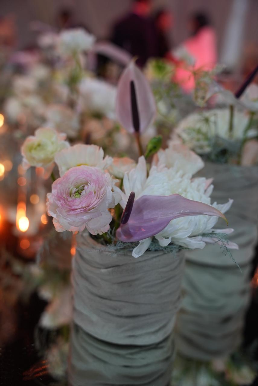 Luxury wedding at Palace Layali in Casablanca — floral installations, candlelight and refined tablescapes, produced by SBAI Events Production